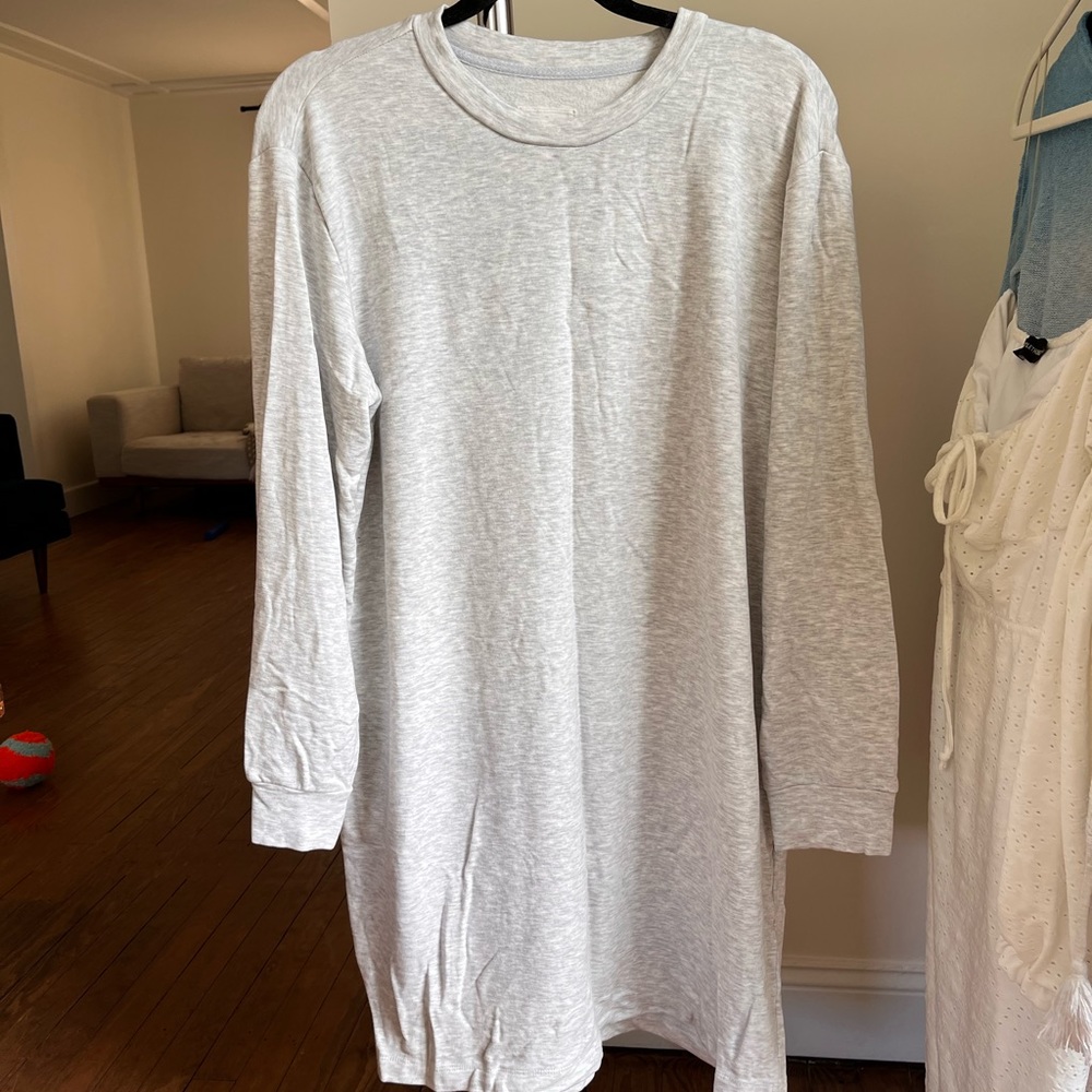 Loud & grey crewneck sweater dress